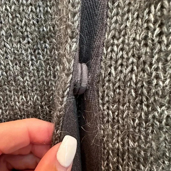 Coldwater Creek Angora Mohair Blend Cardigan Sweater Beaded Size Large 14 / 16 - Picture 8 of 14